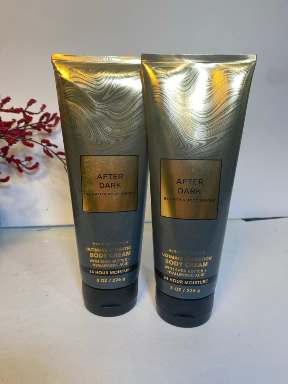 Men's “After Dark” 2 New BBW Body Creams- PACKAGING DAMAGED BUT NEW